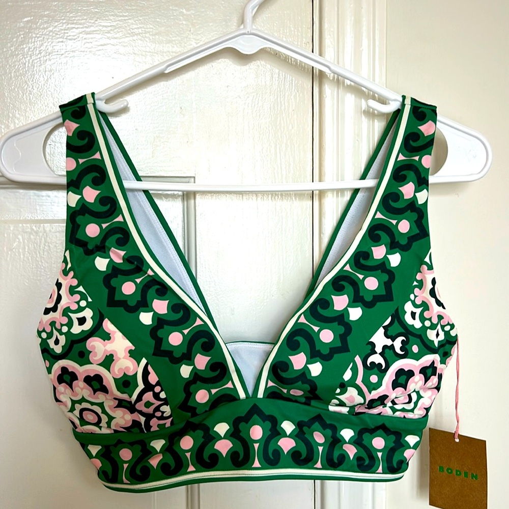 Boden Porto Bikini Top NWT, Size US 6, UK 10